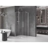 Mexen Velar Duo posuvný sprchovací kút 100 x 100 cm, transparentný, chróm - 871-100-100-02-01