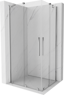 Mexen Velar Duo sprchová kabína, posuvné dvere 90 x 80 cm, Priehľadné, Chrómová - 871-090-080-02-01