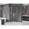 Mexen Velar Duo posuvná sprchová kabína 90 x 90 cm, transparentná, biela - 871-090-090-02-20