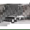 Mexen Velar Duo sprchová kabína, posuvné dvere 100 x 100 cm, Priehľadné, biela - 871-100-100-02-20