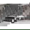 Mexen Velar Duo sprchová kabína, posuvné dvere 100 x 100 cm, Priehľadné, biela - 871-100-100-02-20