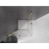 Mexen Velar Duo posuvná sprchová kabína 90 x 90 cm, transparentná, zlatá - 871-090-090-02-50