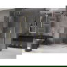 Mexen Velar Duo posuvná sprchová kabína 100 x 90 cm, transparentná, zlatá kartáčovaná - 871-100-090-02-55