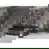 Mexen Velar Duo posuvná sprchová kabína 90 x 90 cm, transparentná, brúsený meď - 871-090-090-02-65