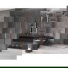 Mexen Velar Duo sprchová kabína, posuvné dvere 100 x 90 cm, Priehľadné, kefovaná meď - 871-100-090-02-65