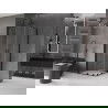 Mexen Velar Duo sprchová kabína, posuvné dvere 80 x 80 cm, Priehľadné, Čierna - 871-080-080-02-70
