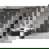 Mexen Velar Duo posúvacie sprchové dvere 140 cm, Priehľadné, Biele - 871-140-000-02-20