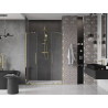 Mexen Velar Duo sprchové dvere posuvné 140 cm, priehľadné, zlaté - 871-140-000-02-50