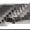 Mexen Velar Duo posúvacie sprchové dvere 140 cm, Priehľadné, Zlatoružová - 871-140-000-02-60