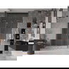 Mexen Velar Duo sprchové dvere posuvné 140 cm, priehľadné, brúsená meď - 871-140-000-02-65