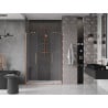 Mexen Velar Duo posuvné sprchové dvere 150 cm, transparentné, brúsená meď - 871-150-000-02-65