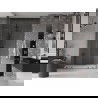 Mexen Velar Duo posúvacie sprchové dvere 150 cm, Priehľadné, gun gray kefovaný - 871-150-000-02-66