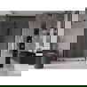 Mexen Velar Duo posúvacie sprchové dvere 140 cm, Priehľadné, Čierne - 871-140-000-02-70