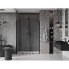 Mexen Velar Duo sprchové dveře posuvné 160 cm, transparentní, černé - 871-160-000-02-70