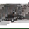 Mexen Velar Duo sprchová kabína, posuvné dvere 100 x 100 cm, Priehľadné, Zlatoružová - 871-100-100-02-60