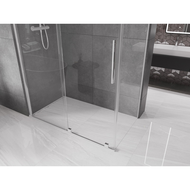 Mexen Velar posuvná sprchová kabína 160 x 70 cm, transparentná, chróm - 871-160-070-01-01