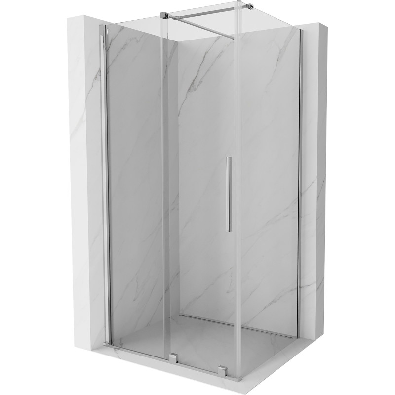 Mexen Velar zasúvacia sprchová kabína 140 x 90 cm, transparentná, chrómová - 871-140-090-01-01