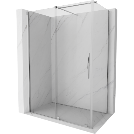 Mexen Velar posuvná sprchová kabína 130 x 70 cm, transparentná, chrómová - 871-130-070-01-01