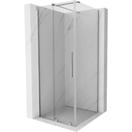 Mexen Velar sprchová kabína posuvná 90 x 90 cm, transparentná, chróm - 871-090-090-01-01