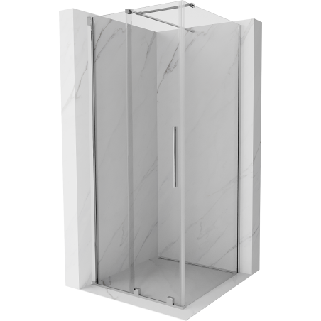 Mexen Velar posuvná sprchová kabína 110 x 110 cm, priehľadná, chróm - 871-110-110-01-01