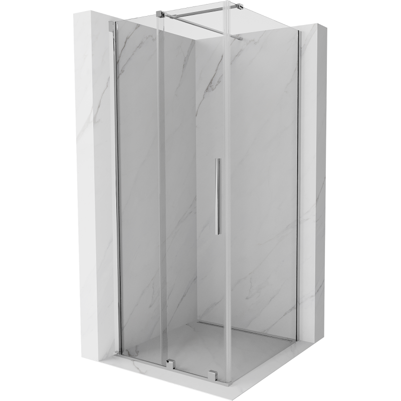 Mexen Velar posuvná sprchová kabína 120 x 120 cm, transparentná, chróm - 871-120-120-01-01
