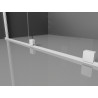 Mexen Velar posuvný sprchovací kút 100 x 80 cm, transparentný, biely - 871-100-080-01-20