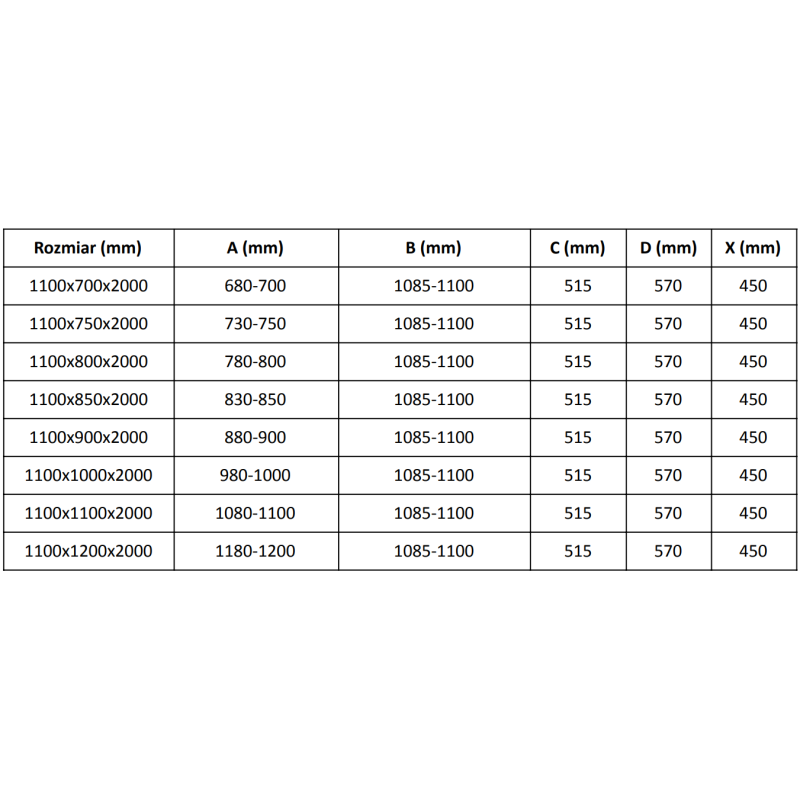 Mexen Velar sprchovací kút posuvný 110 x 90 cm, transparentný, biely - 871-110-090-01-20