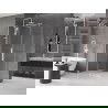 Mexen Velar sprchová kabína, posuvné dvere 110 x 100 cm, Priehľadné, biela - 871-110-100-01-20