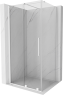 Mexen Velar sprchová kabína, posuvné dvere 140 x 100 cm, Priehľadné, biela - 871-140-100-01-20