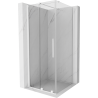 Mexen Velar posuvná sprchová kabína 90 x 90 cm, transparentná, biela - 871-090-090-01-20