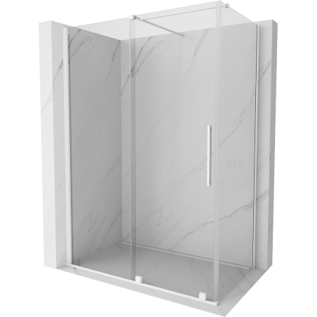 Mexen Velar posuvná sprchová kabína 150 x 75 cm, priehľadná, biela - 871-150-075-01-20