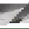 Mexen Velar sprchová kabína, posuvné dvere 130 x 80 cm, Priehľadné, Zlatá - 871-130-080-01-50