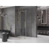 Mexen Velar posuvná sprchová kabína 130 x 90 cm, transparentná, zlatá - 871-130-090-01-50
