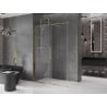 Mexen Velar posuvná sprchová kabína 140 x 70 cm, priehľadná, zlatá - 871-140-070-01-50