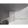Mexen Velar posuvná sprchová kabína 150 x 80 cm, priehľadná, zlatá - 871-150-080-01-50