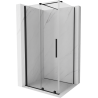 Mexen Velar posuvná sprchová kabína 100 x 90 cm, transparentná, čierna - 871-100-090-01-70