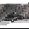 Mexen Velar sprchová kabína, posuvné dvere 110 x 70 cm, Priehľadné, Čierna - 871-110-070-01-70