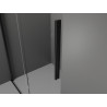 Mexen Velar sprchová kabína zasúvacia 110 x 85 cm, transparentná, čierna - 871-110-085-01-70