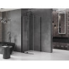 Mexen Velar posuvná sprchová kabína 90 x 90 cm, priehľadná, čierna - 871-090-090-01-70