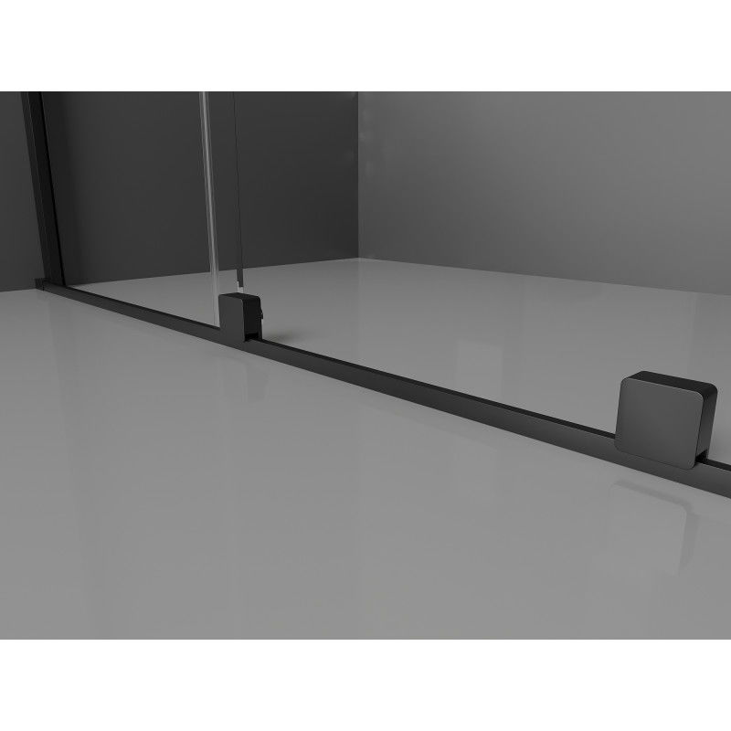 Mexen Velar posuvná sprchová kabína 130 x 75 cm, transparentná, čierna - 871-130-075-01-70