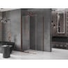 Mexen Velar posuvná sprchová kabína 130 x 90 cm, transparentná, ružové zlato - 871-130-090-01-60