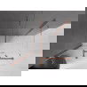 Mexen Velar posuvný sprchový kút 140 x 100 cm, transparentný, ružové zlato - 871-140-100-01-60