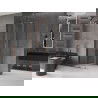 Mexen Velar sprchová kabína, posuvné dvere 90 x 90 cm, Priehľadné, Zlatoružová - 871-090-090-01-60