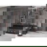 Mexen Velar sprchová kabína, posuvné dvere 140 x 85 cm, Priehľadné, Zlatoružová - 871-140-085-01-60