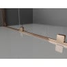 Mexen Velar posuvná sprchová kabína 160 x 90 cm, transparentná, ružové zlato - 871-160-090-01-60