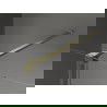Mexen Velar posuvný sprchový kút 100 x 80 cm, transparentný, zlatý kartáčovaný - 871-100-080-01-55