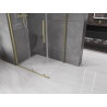Mexen Velar posuvná sprchová kabína 110 x 80 cm, transparentná, kartáčovaná zlatá - 871-110-080-01-55