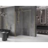 Mexen Velar posuvná sprchová kabína 150 x 85 cm, transparentná, zlatá kartáčovaná - 871-150-085-01-55