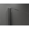 Mexen Velar sprchová kabína, posuvné dvere 90 x 75 cm, Priehľadné, gun gray kefovaný - 871-090-075-01-66