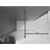 Mexen Velar posuvná sprchová kabína 160 x 100 cm, priehľadná, kartáčovaná gun gray - 871-160-100-01-66